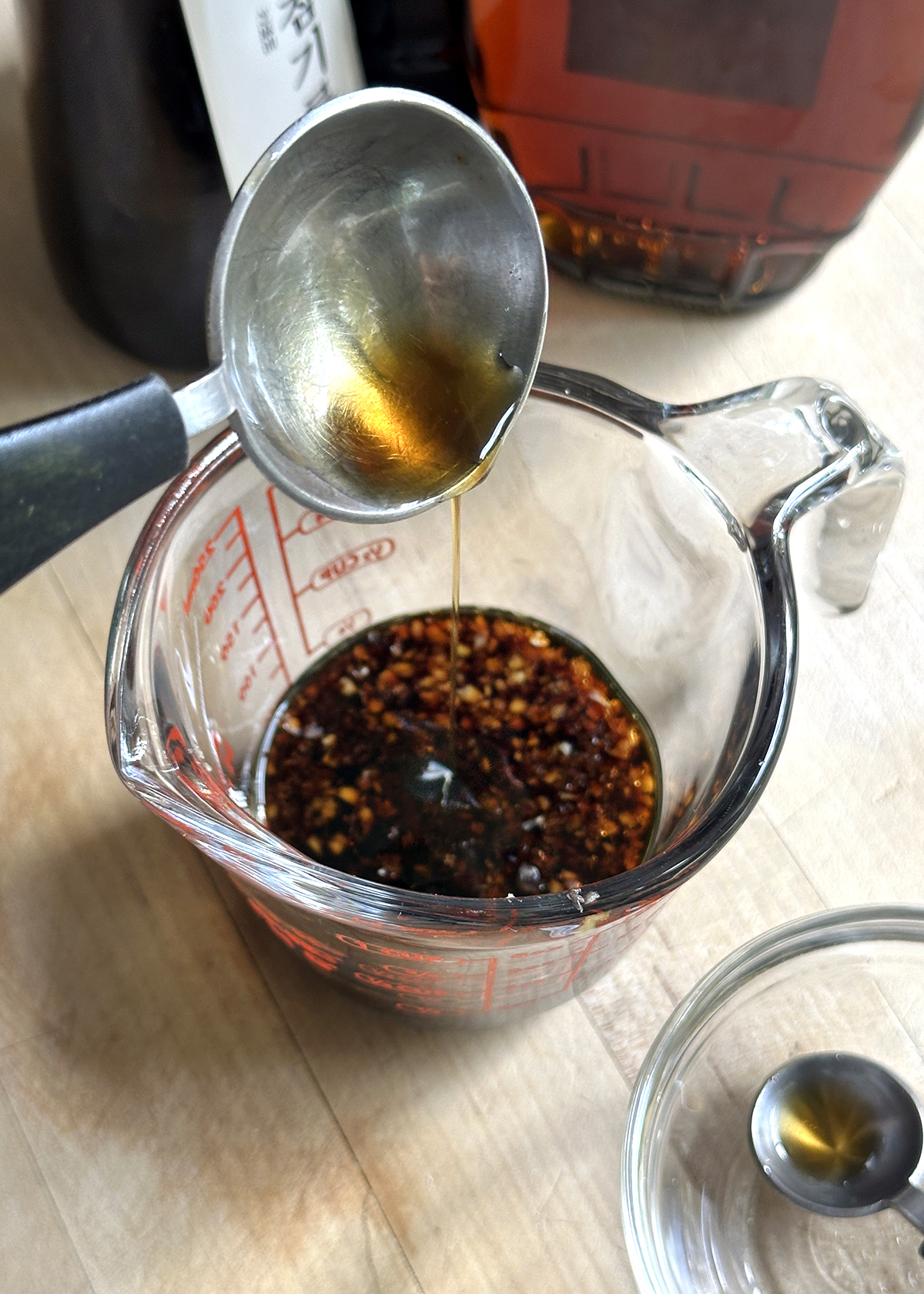 japchae sauce with tamari and garlic